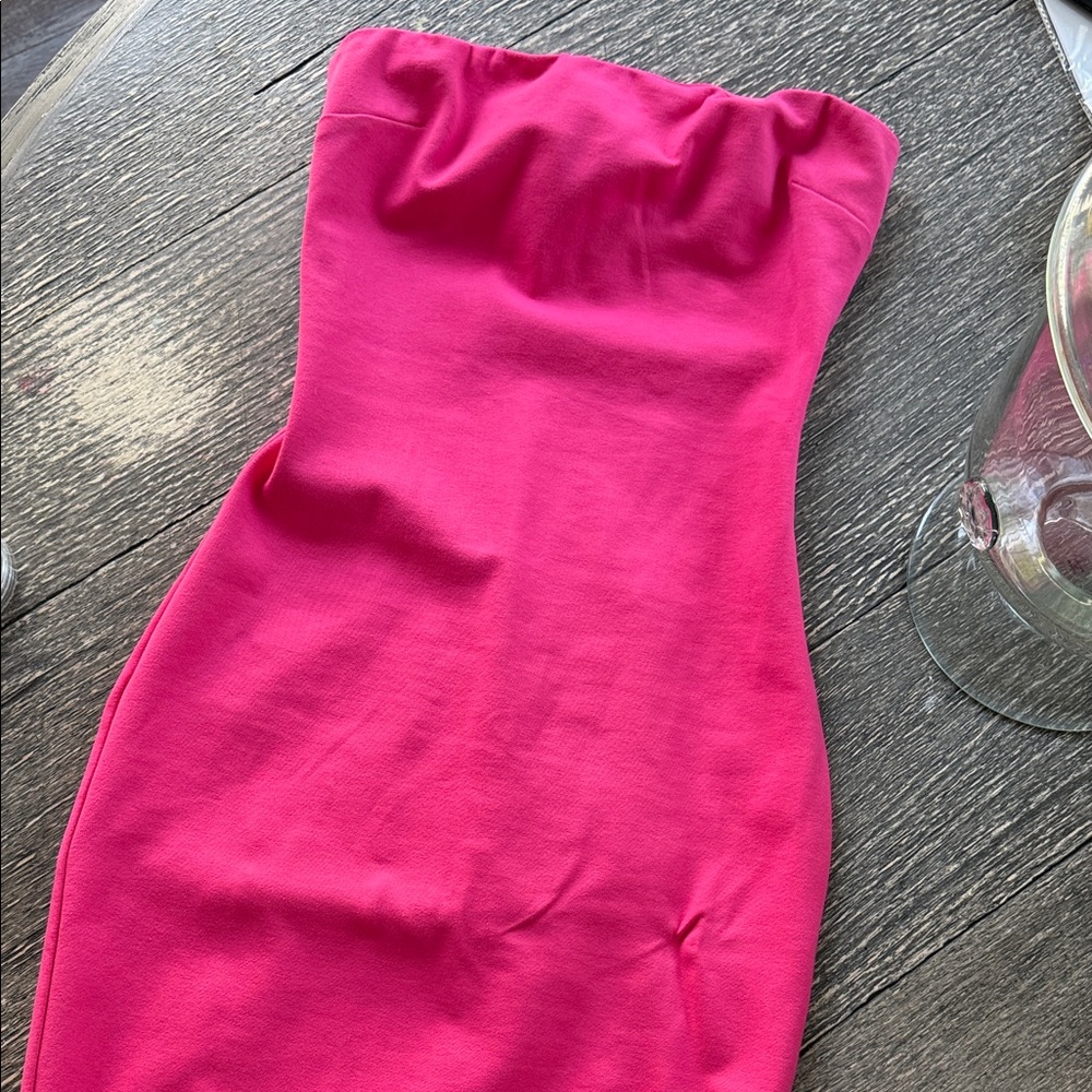 Superdown Vibrant Fuchsia Strapless Dress